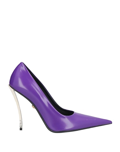 VERSACE Court Purple Calfskin