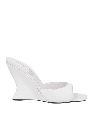 EVANGELIE SMYRNIOTAKI x SERGIO ROSSI Sandals White Leather