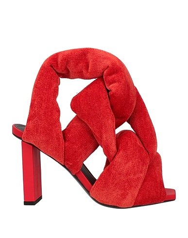 BALMAIN Sandals Rust 55% Viscose, 30% Linen, 15% Cotton