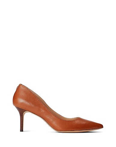 LAUREN RALPH LAUREN Court Tan 100% Goat skin