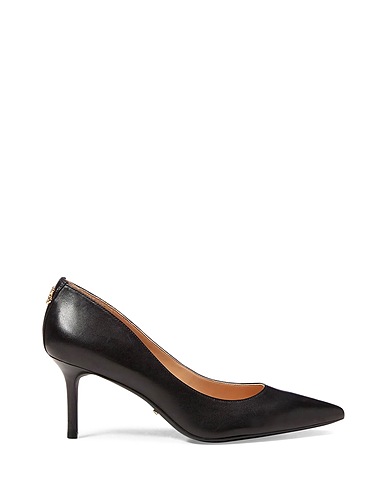 LAUREN RALPH LAUREN Court Black 100% Goat skin
