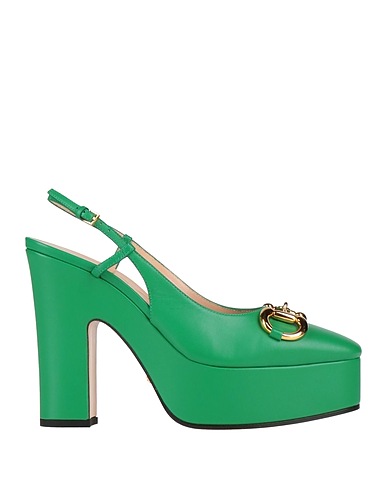 GUCCI Court Green Leather