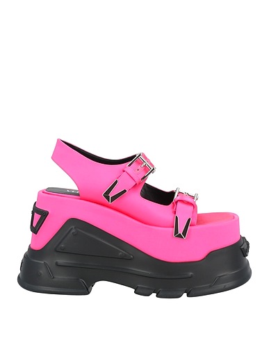 VERSACE Sandals Fuchsia Textile fibers