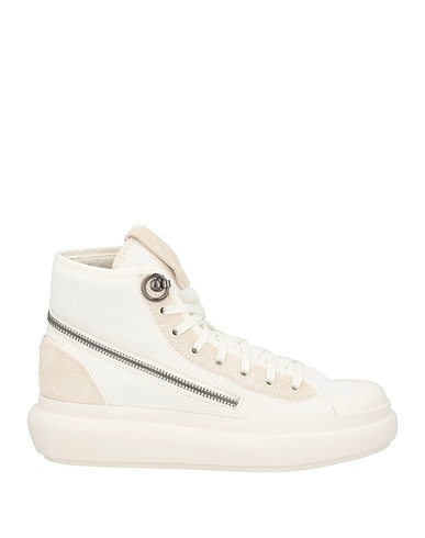 Y-3 Sneakers White Leather, Textile fibres