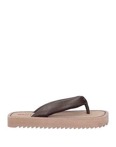 BRUNELLO CUCINELLI Flip flops Dark brown Leather