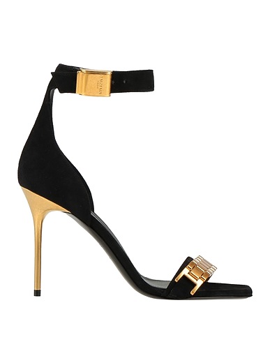 BALMAIN Sandals Black Leather