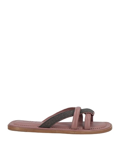 BRUNELLO CUCINELLI Sandals Antique rose Leather