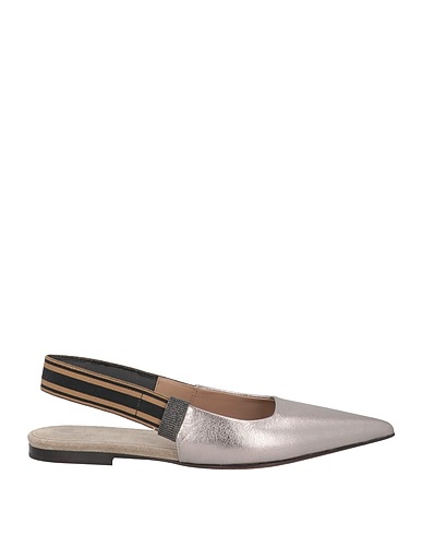 BRUNELLO CUCINELLI Footwear Silver Leather