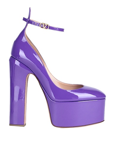 VALENTINO GARAVANI Pump Purple Leather