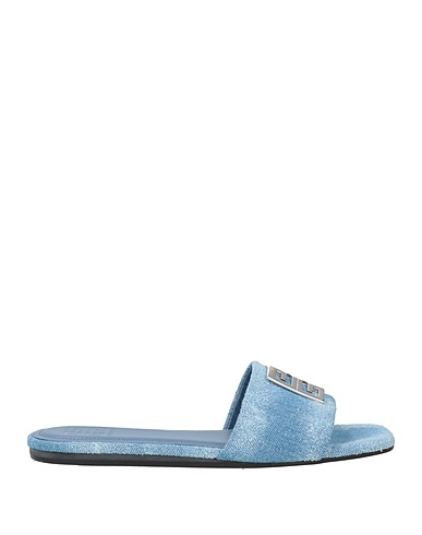 GIVENCHY Sandals Blue 100% Cotton