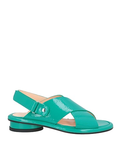 AGL Sandals Light green Leather