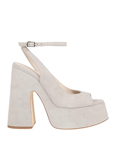 VIC MATIĒ Sandals Light grey Leather