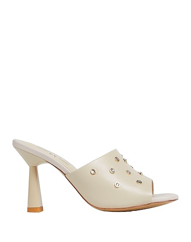 EMANUÉLLE VEE Sandals Ivory Leather