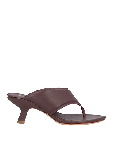 VIC MATIĒ Flip flops Chocolate brown Leather