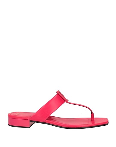 BALMAIN Flip flops Garnet Leather