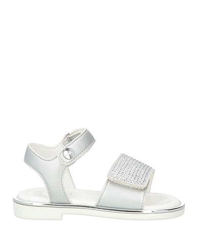 LIU •JO Sandals Silver Textile fibres, Other Fibres