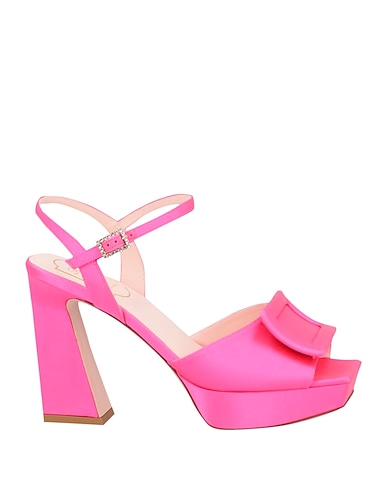 ROGER VIVIER Sandali Fucsia Fibre tessili
