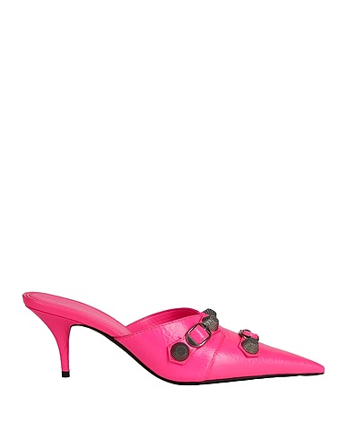 BALENCIAGA Mules and clogs Fuchsia Leather