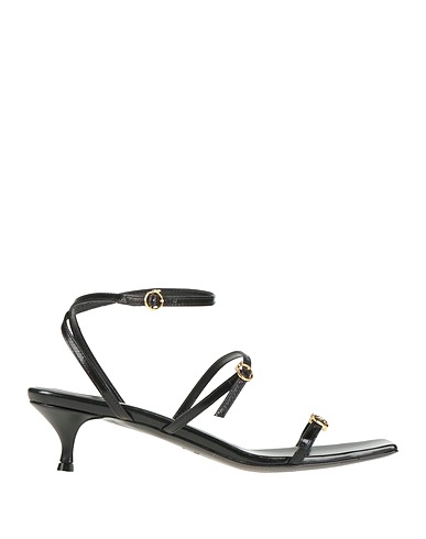 TRUSSARDI Sandali Nero 100% Pelle di vitello