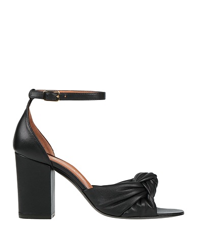 VIA ROMA 15 Sandals Black Leather
