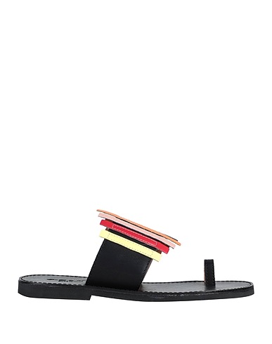 J-SAVE Flip flops Black Leather