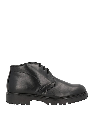 BRAWN'S Ankle boot Black Calfskin