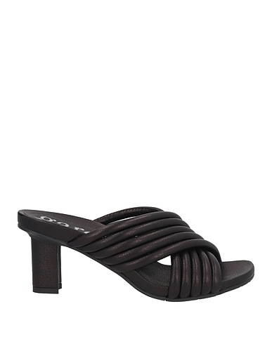 PEDRO GARCÍA Sandals Black Leather