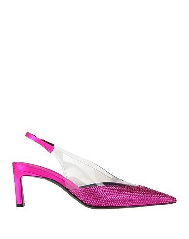 EVANGELIE SMYRNIOTAKI x SERGIO ROSSI Court Fuchsia Textile fibres, Synthetic fibers