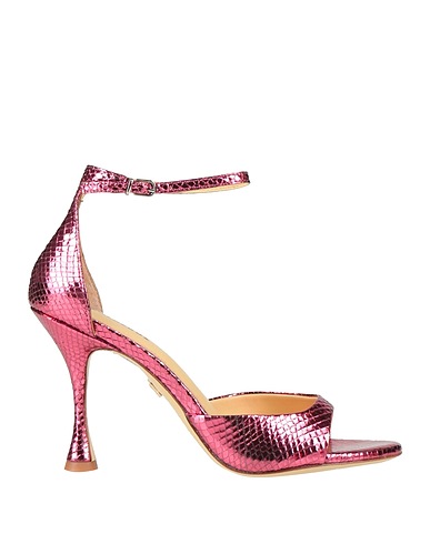 LOLA CRUZ Sandals Fuchsia Leather