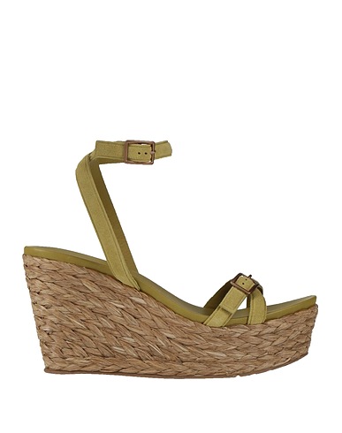 PEDRO GARCÍA Espadrillas Verde militare Pelle