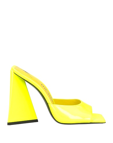 THE ATTICO Sandals Yellow Textile fibers