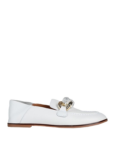 SEE BY CHLOÉ Loafers White 100% Goat skin