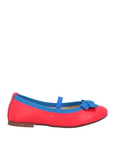 BALLERETTE Elegante Schuhe Leder, Gewebefasern