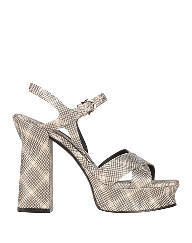 FERRAGAMO Sandals Platinum Calfskin