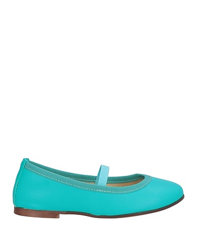 BALLERETTE Formal shoes Turquoise Leather