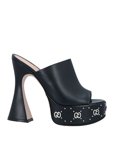GUCCI Sandals Black Leather