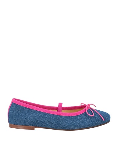 BALLERETTE Elegante Schuhe Marineblau Gewebefasern