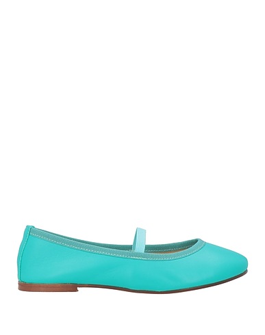 BALLERETTE Formal shoes Turquoise Leather