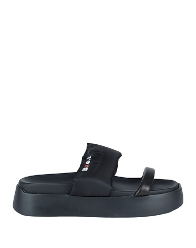 BARRACUDA Sandals Black Textile fibres, Leather