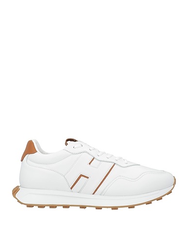 HOGAN Sneakers Weiß Leder, Gewebefasern