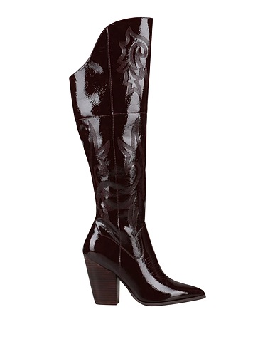 STEVE MADDEN Boots Plum Textile fibres