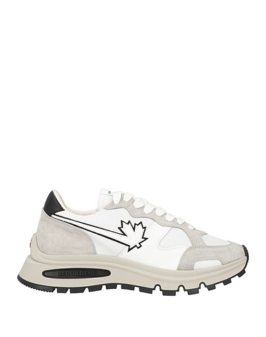 DSQUARED2 Sneakers Light grey Leather, Textile fibres
