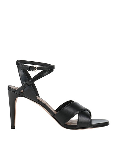 RED(V) Sandals Black Leather