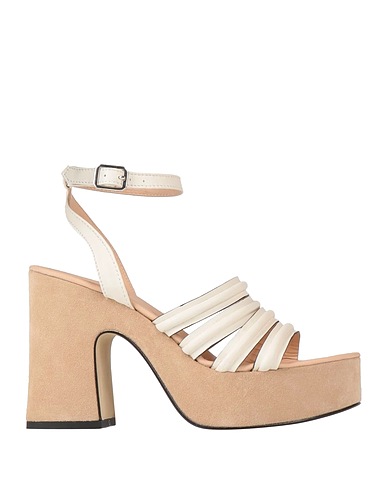 JANET & JANET Sandals Off white Leather