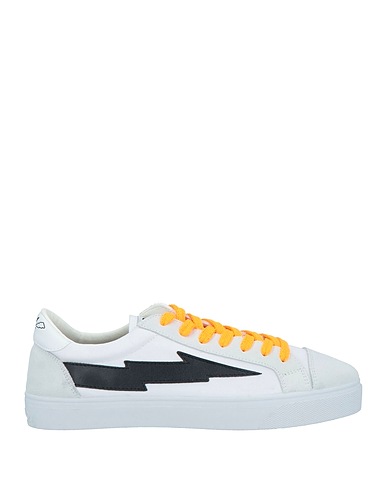 SANYAKO Sneakers Off white Leather, Textile fibres