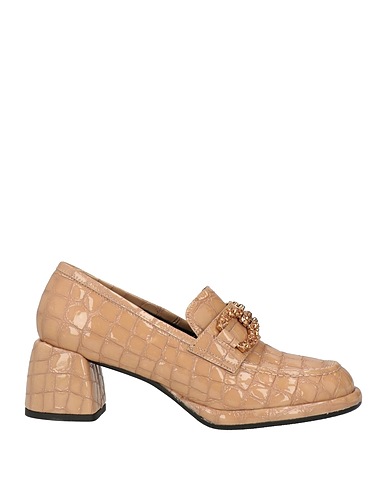 PONS QUINTANA Mocassino Beige Pelle