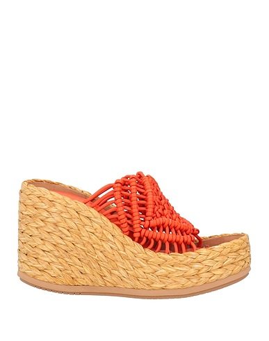 PALOMA BARCELÓ Espadrilles Orange Leather