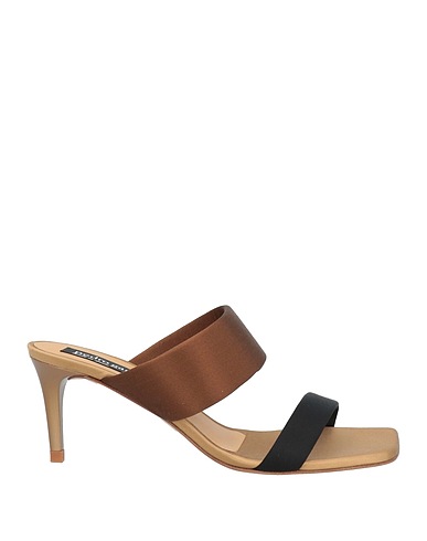 PEDRO GARCÍA Sandals Black Textile fibers