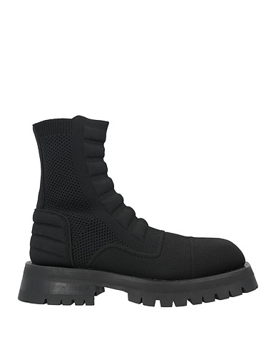 BALMAIN Ankle boot Black 70% Elastane, 30% Polyester