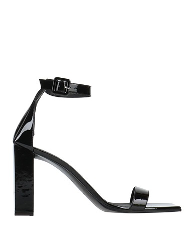 GIUSEPPE ZANOTTI Sandals Black Textile fibers